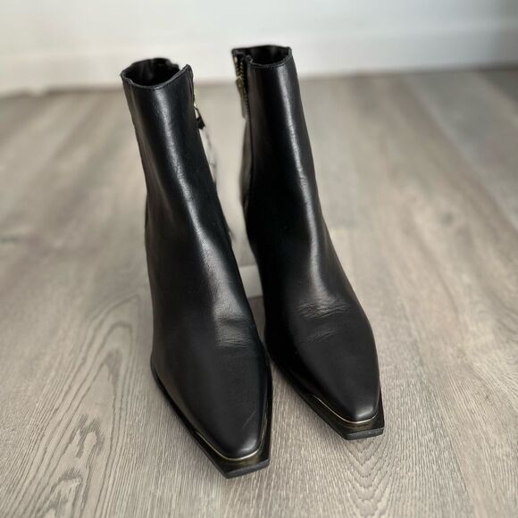 Mango Genuine Leather Ankle Boots - Picture 3 of 8